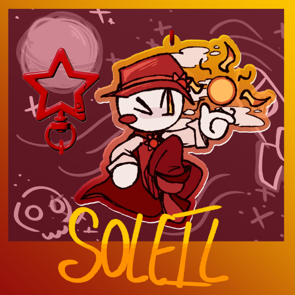 SOLEIL anchored keychain