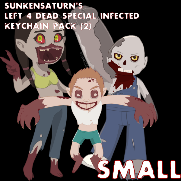 L4D SMALL Special Infected Keychain Pack 2
