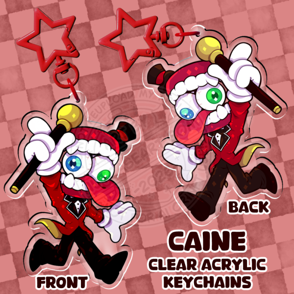 Caine Clear Acrylic Keychains