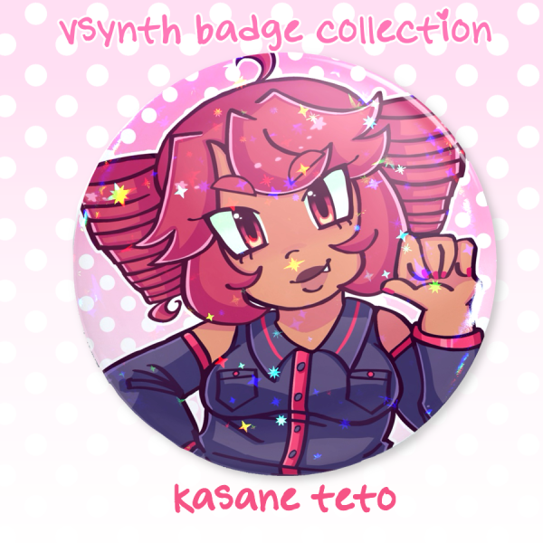 Kasane Teto ♪ Pin Badge