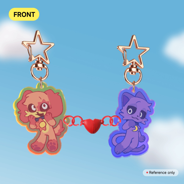 CatNap & DogDay | Acrylic Magnet Keychains