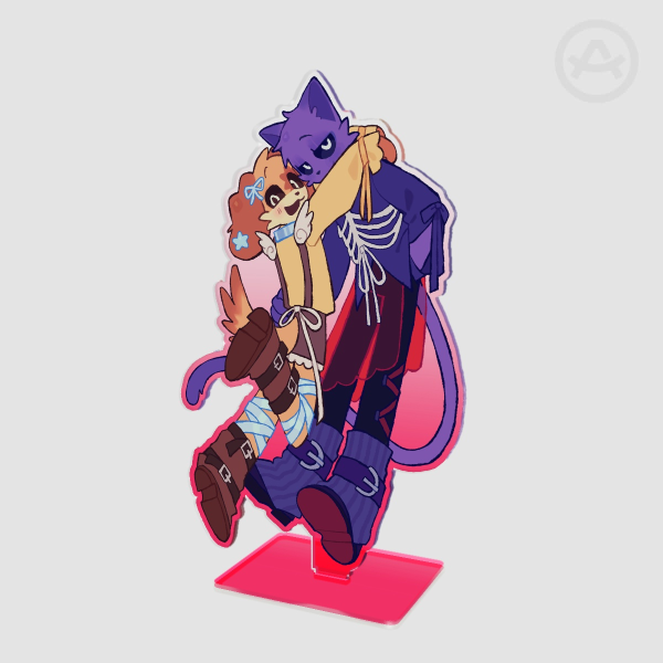 CatNap & DogDay | Colored Edge Acrylic Standees