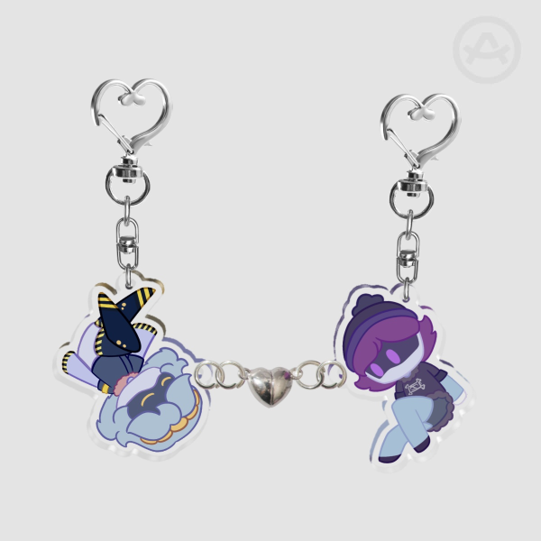 Vuzi Acrylic Magnet Keychain