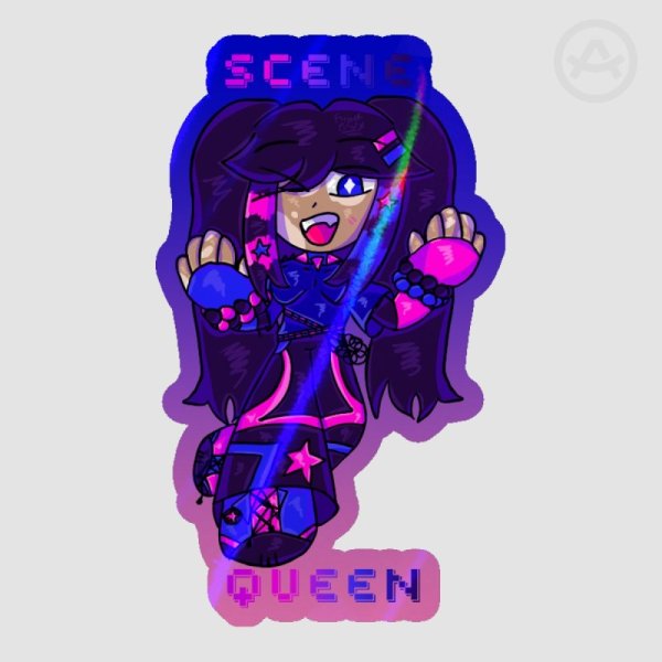 Scene Queen Raven Sticker