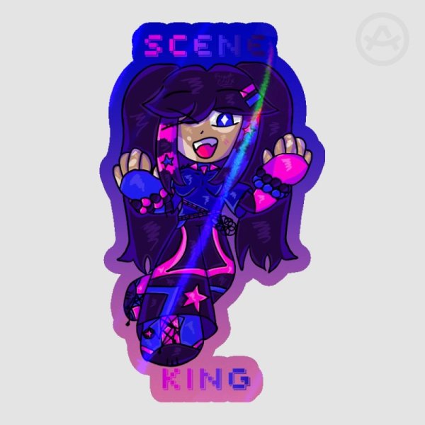 Scene King Raven Sticker