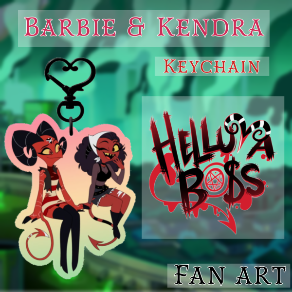 Barbie and Kendra Keychain