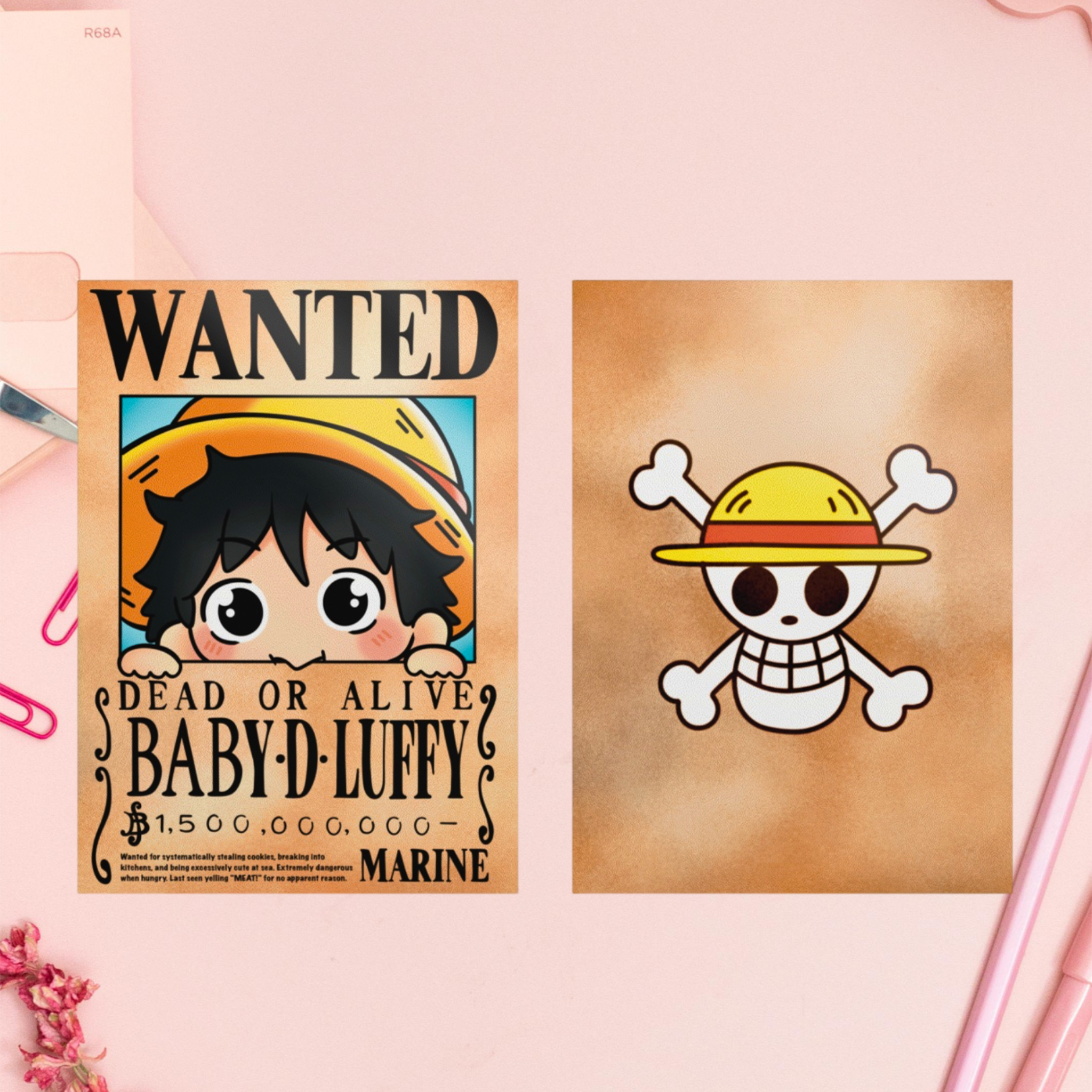 Baby Luffy Photocard - Tiny Pirate Energy!