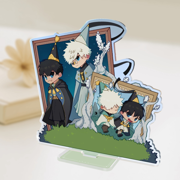 Qifrey and Olruggio Colored Edge Acrylic Standees