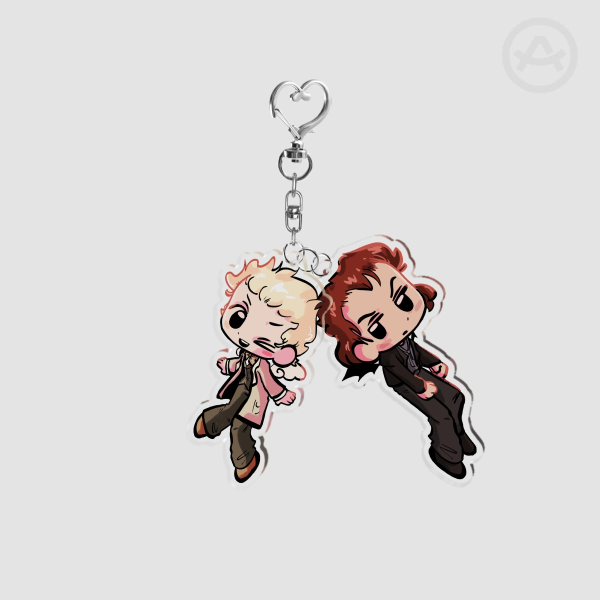 Good omens keychain