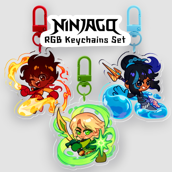 Ninjago | RGB Keychains Set