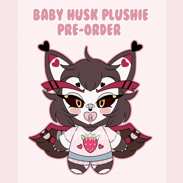 Husk baby plushie Hazbin Hotel pre order