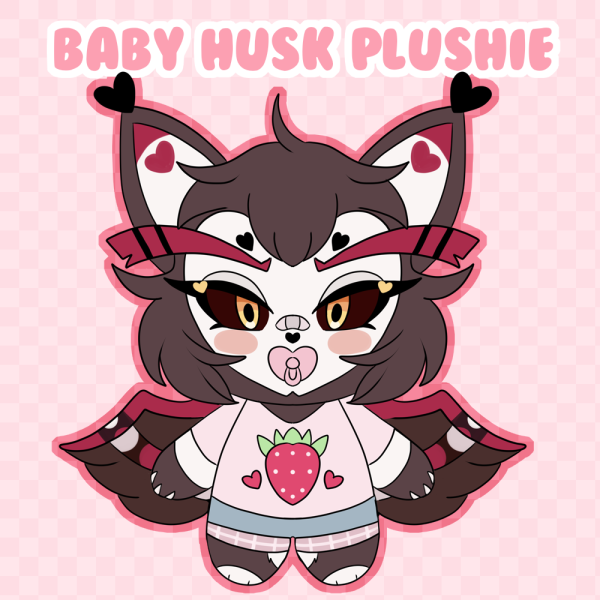 Husk baby plushie Hazbin Hotel pre order