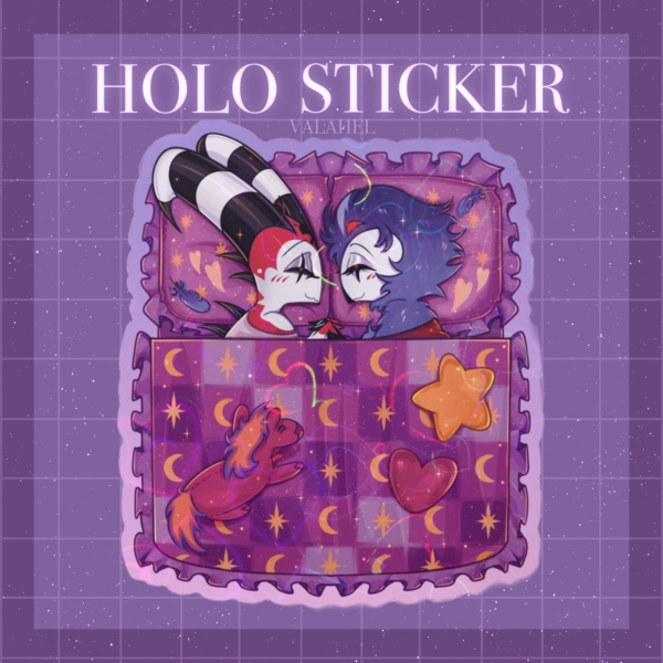 Sleepy Stolitz | Holographic Hearts Sticker