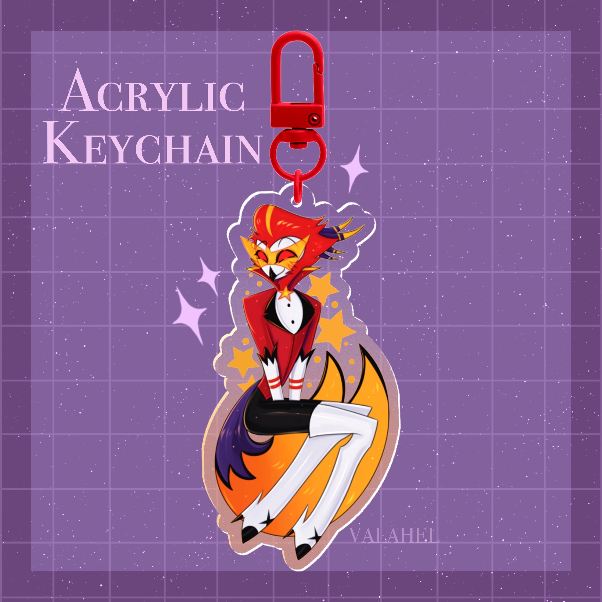 Vassago | Orange Acrylic Keychain