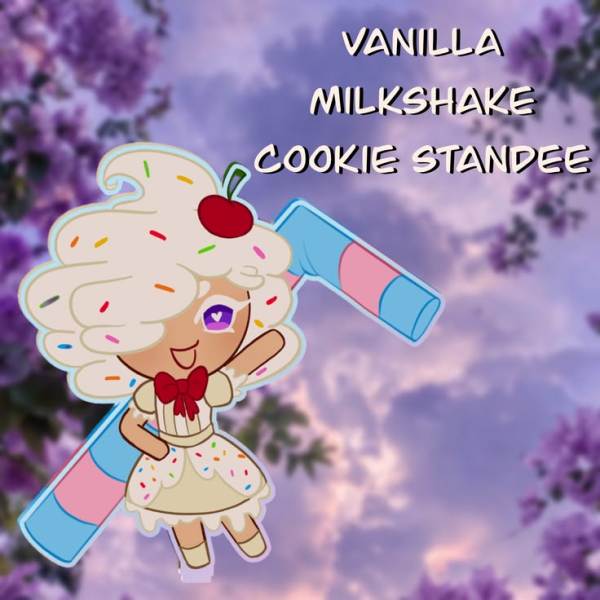 vanilla milkshake cookie standee (oc)