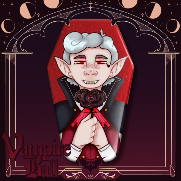 Vampire ball - Scott Goldsmith coffin badge (Vampires SMP)