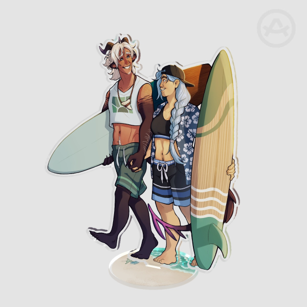 Travlyn Surf Date Acrylic Standee