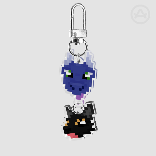 Caelum and Lune Connecting Acrylic Keychain