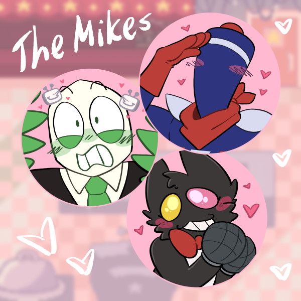 Mike Trio | Set of Plush Pins 