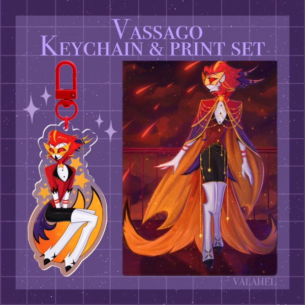 Vassago | Keychain & Print Set