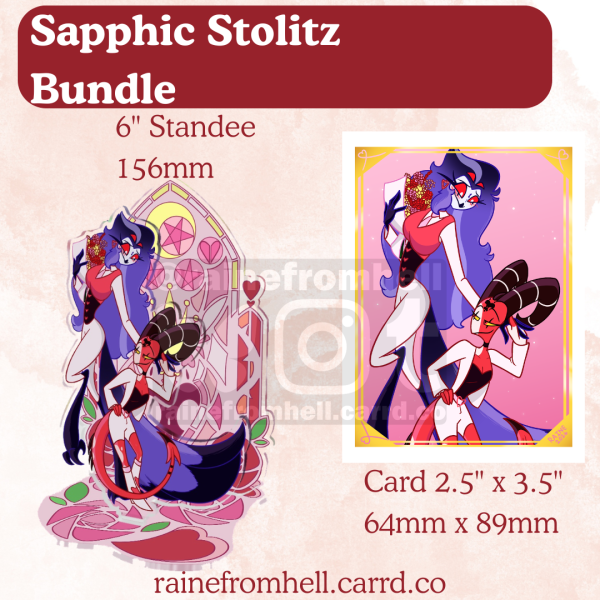 Sapphic Stolitz Bundle - Standee and Card