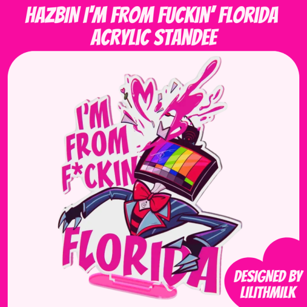 Hazbin Hotel Vox Val From Florida Acrylic Standees