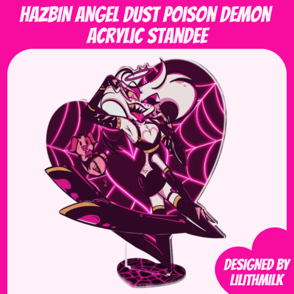 Hazbin Hotel Angel Dust Poison Demon Acrylic Standee