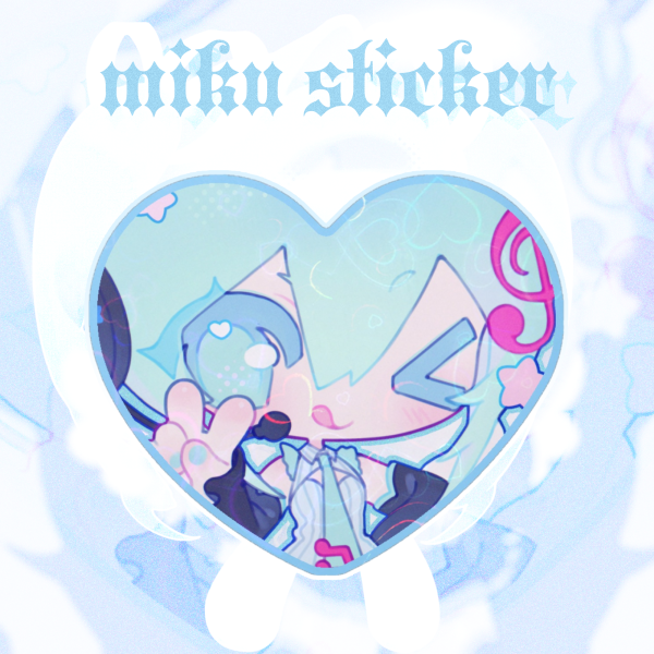 ⭑♪⊹ ࣪ ˖ Miku Heart Sticker ♡