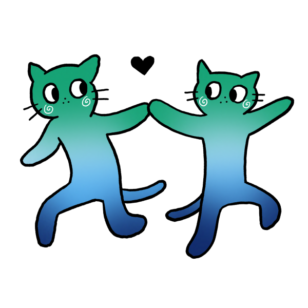Gay MLM Cat Phone Charm Acrylic Keychain