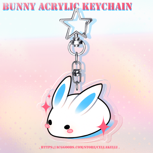 Bunny acrylic keychain