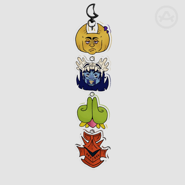 Hylics Gang Connection Acrylic Keychain