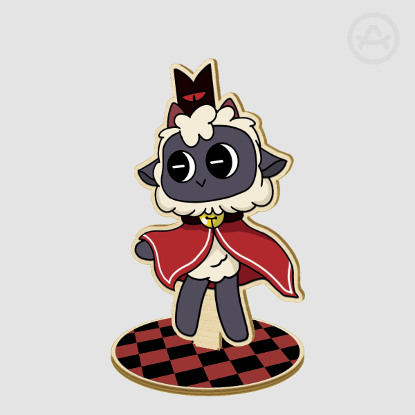 The Lamb, wooden standee