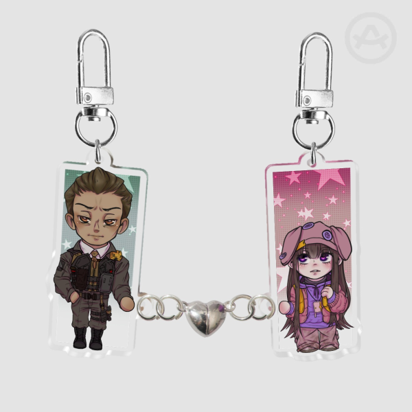NIKKE - Oswald and Freesia - Acrylic Magnet Keychains