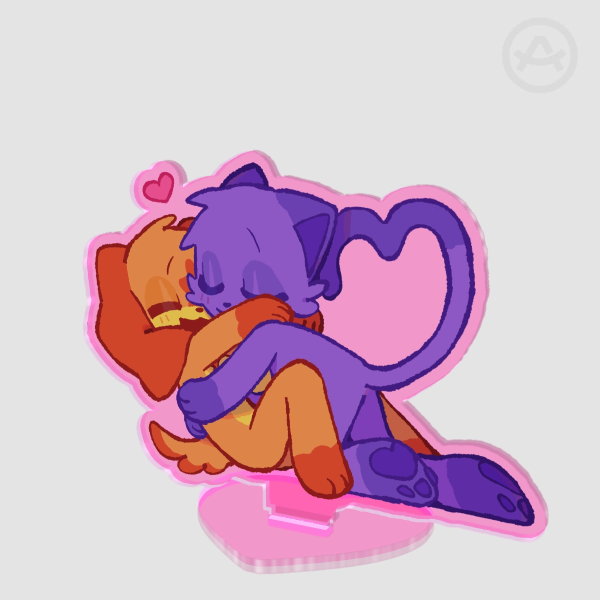 CatNap & DogDay | Colored Edge Acrylic Standees