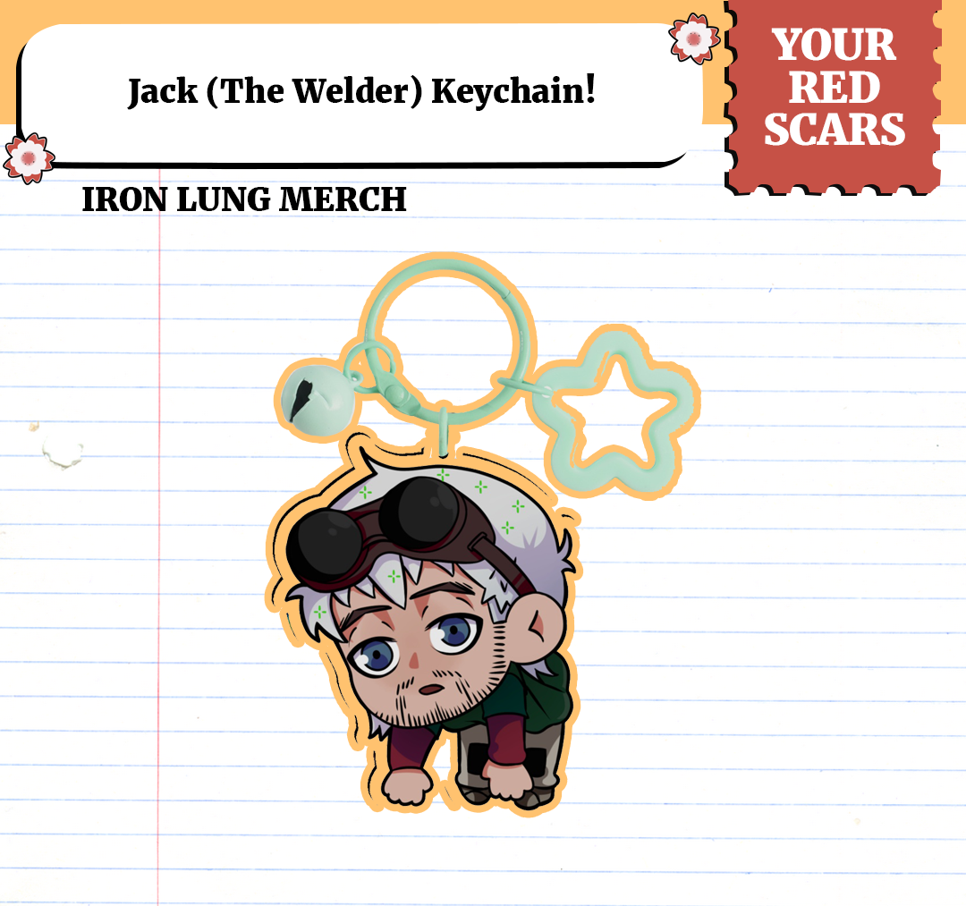 Jack the Welder Clear Acrylic Keychain