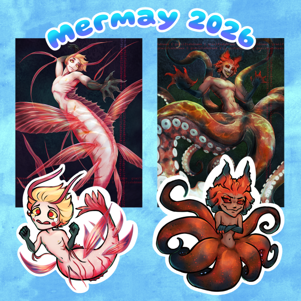 Mermay Sticker and Print Set