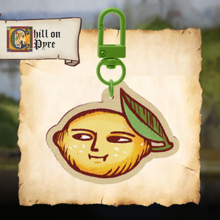 Lemon Wood Keychains