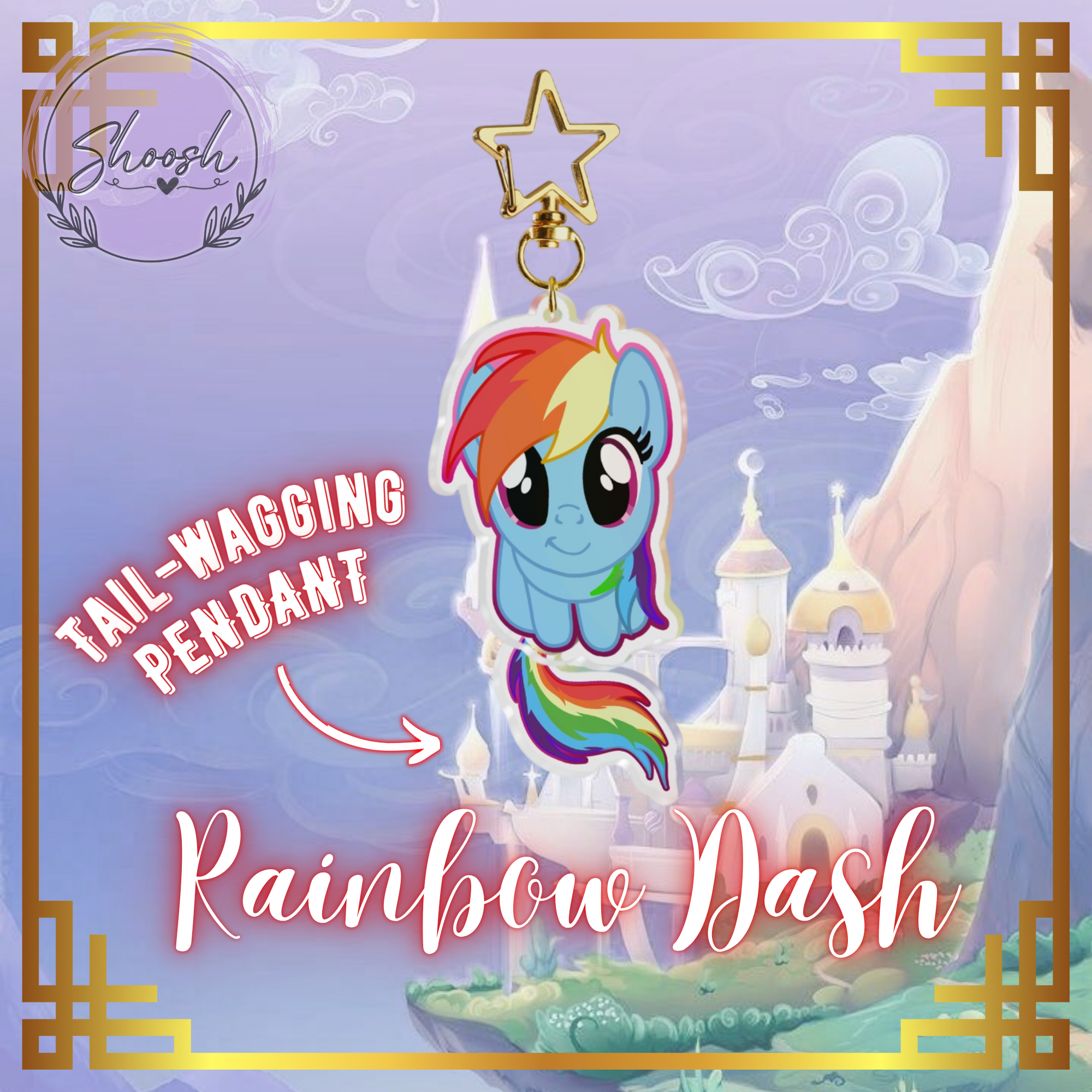 Rainbow Dash Tail-wagging Pendant