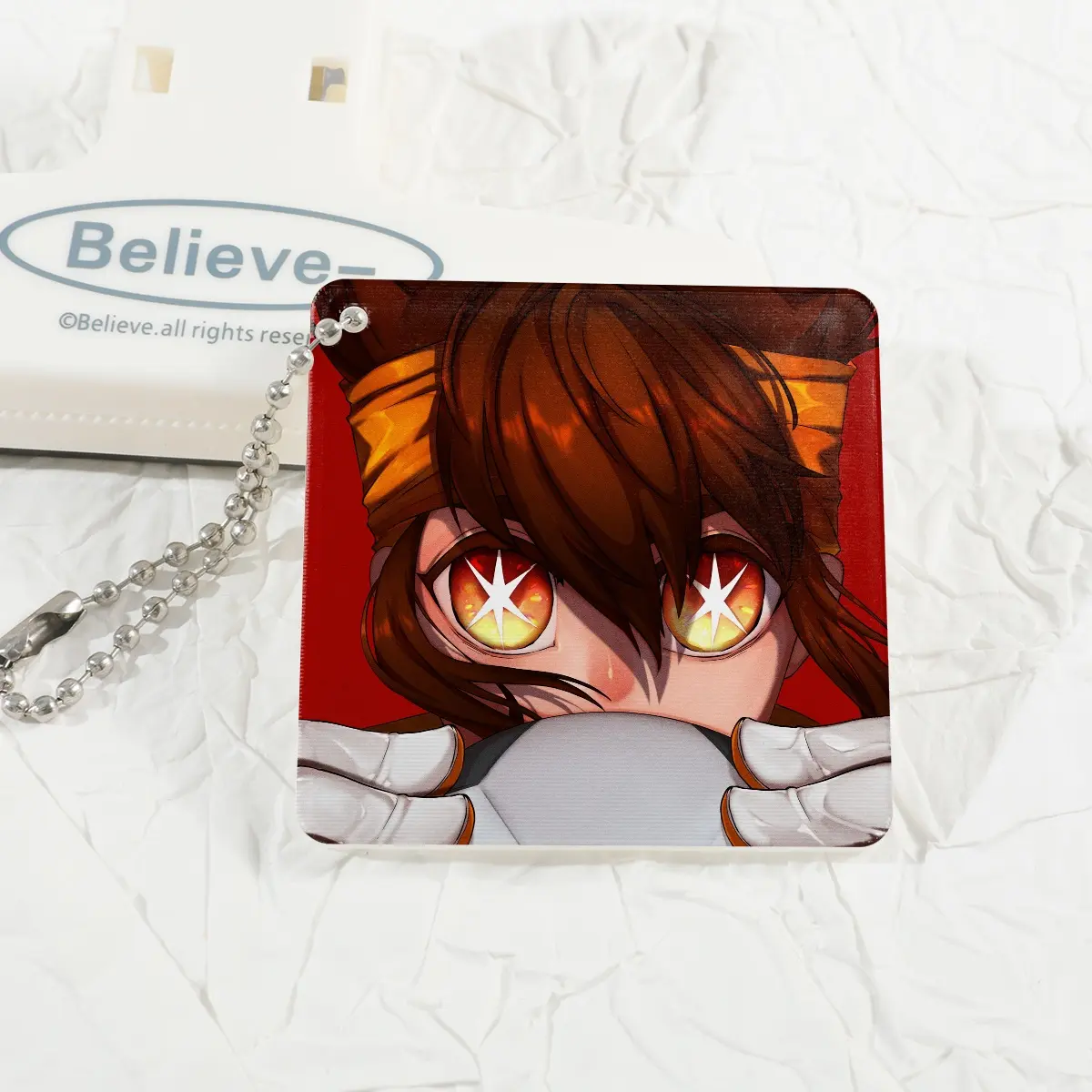 Endou Mamoru - Lenticular Acrylic Pendant - 1.96"-Square, Silver