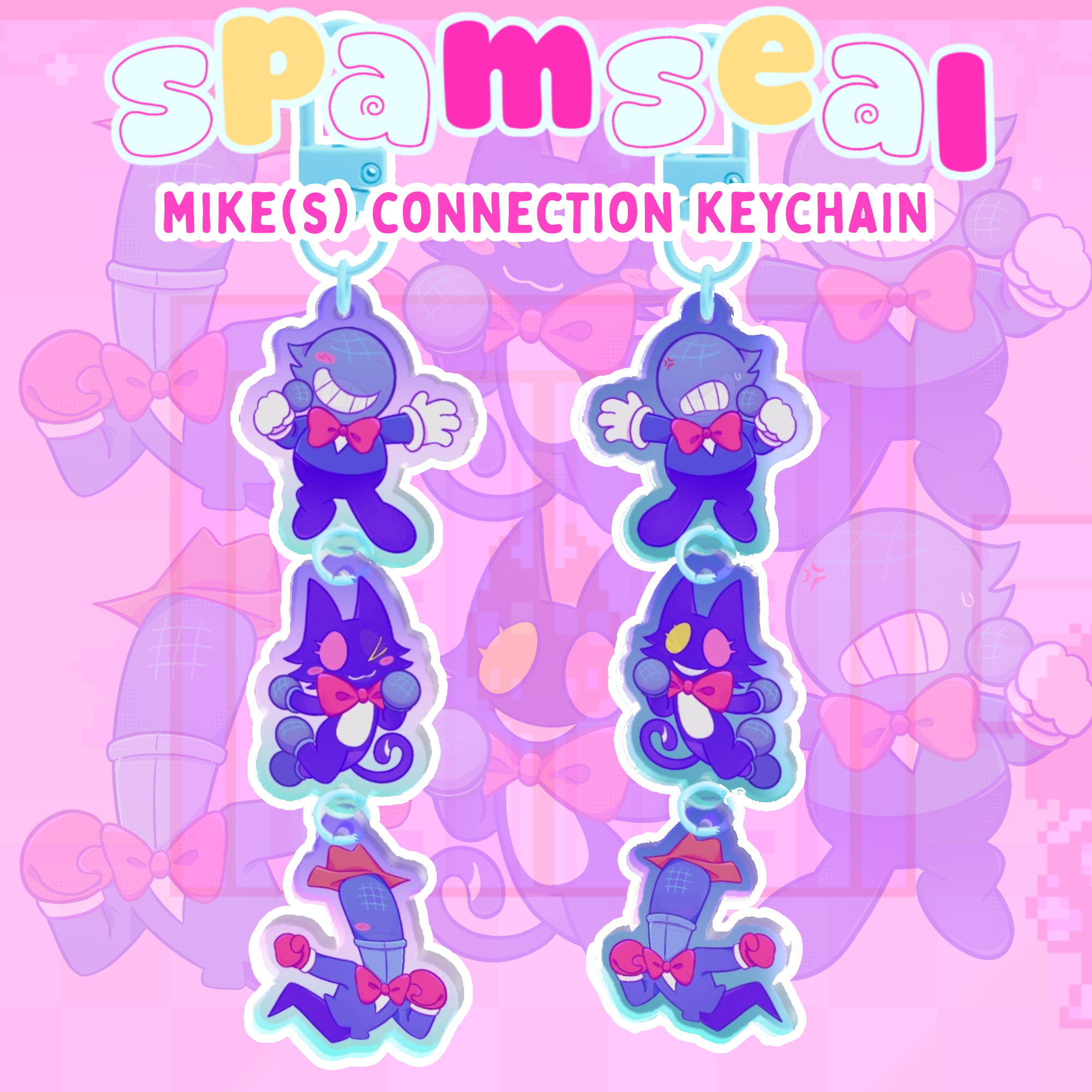 Mike(s)!!! Double-sided connection keychain