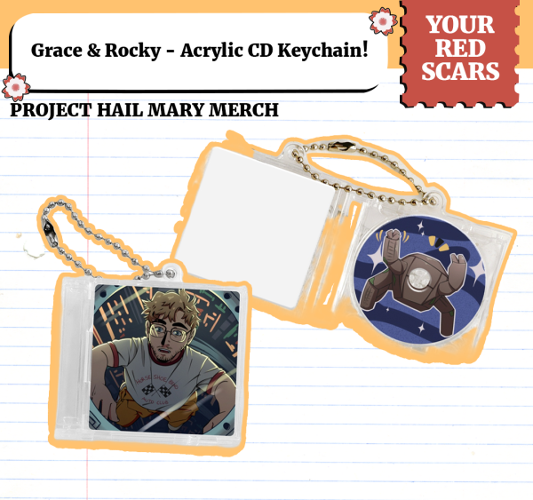 Grace & Rocky - Acrylic CD Keychain