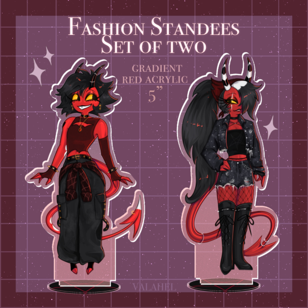 Fashion Series - Millie & Sallie May| Acrylic Standee Set