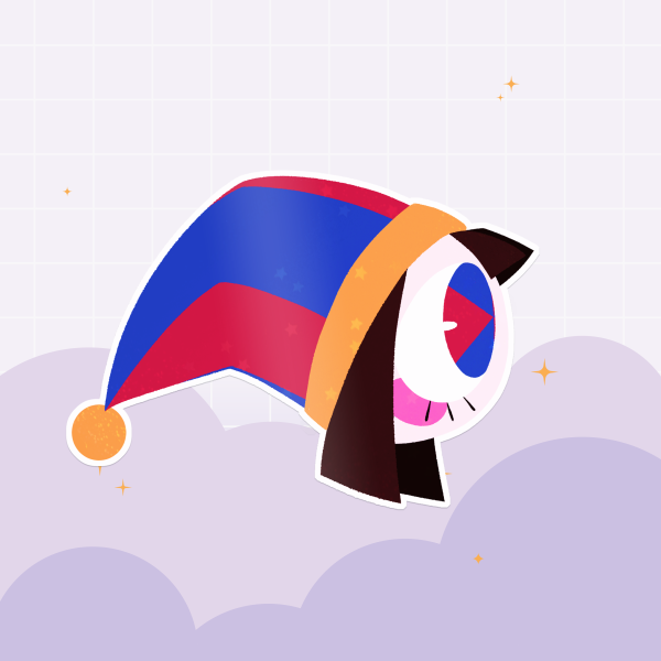 Bug Eye Pomni Sticker