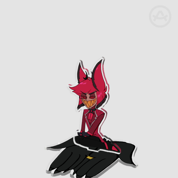 Smol Alastor in Luci's hands Acrylic Standee