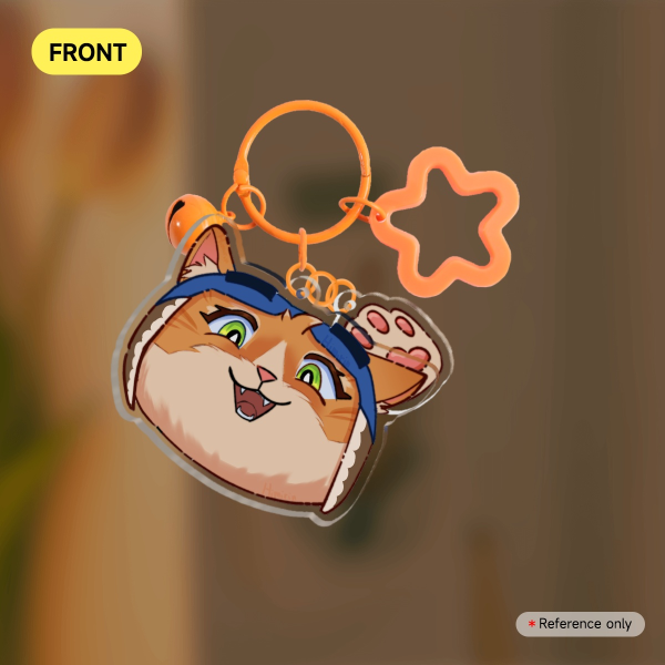 Jetpack Cat - Acrylic 2-Piece Keychains