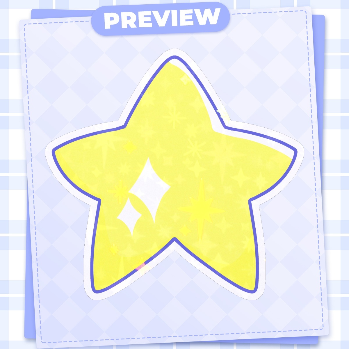 Sparkly Star Stickers