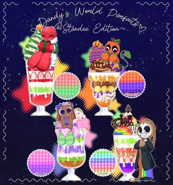 Dandy's World Parfait Standee Bundle 2 