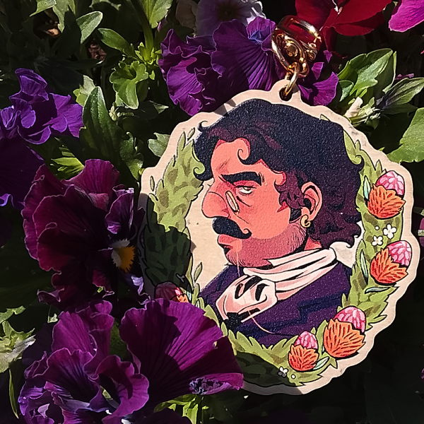 Lord Banks Wreath - Wood Keychain