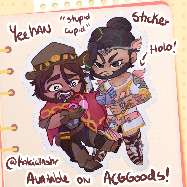 Yeehan Cupid - Hanzo & Cassidy Holo Sticker