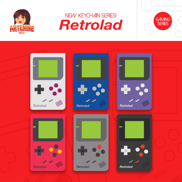 Artenine Originals - Retrolad Keychains Set